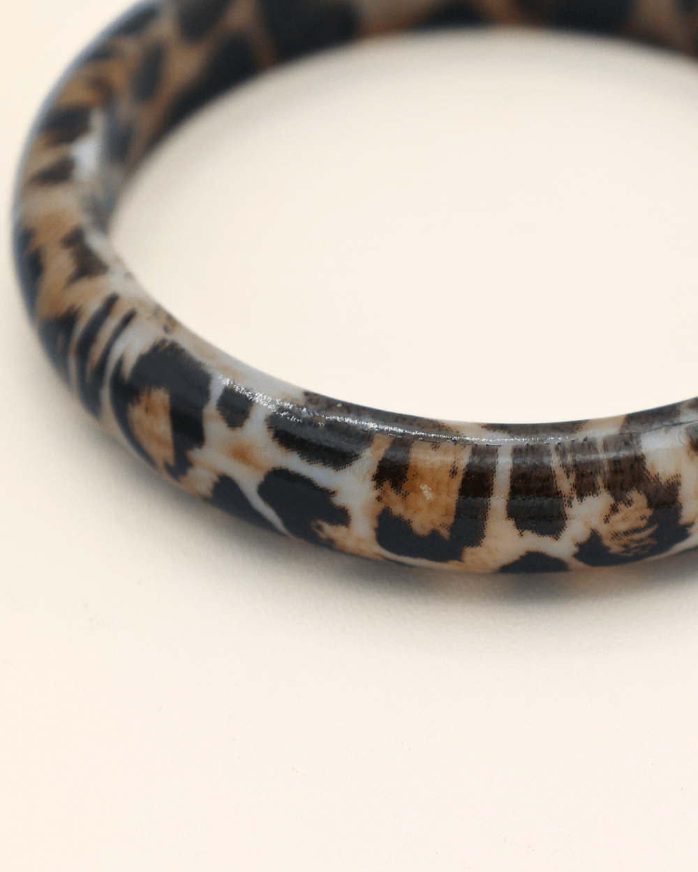 Savanna Leopard Resin Bangle - SMOLL republic