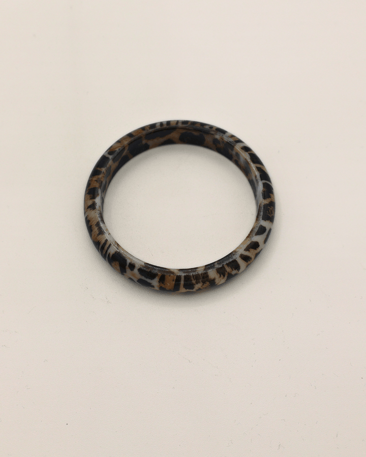 Savanna Leopard Resin Bangle - SMOLL republic