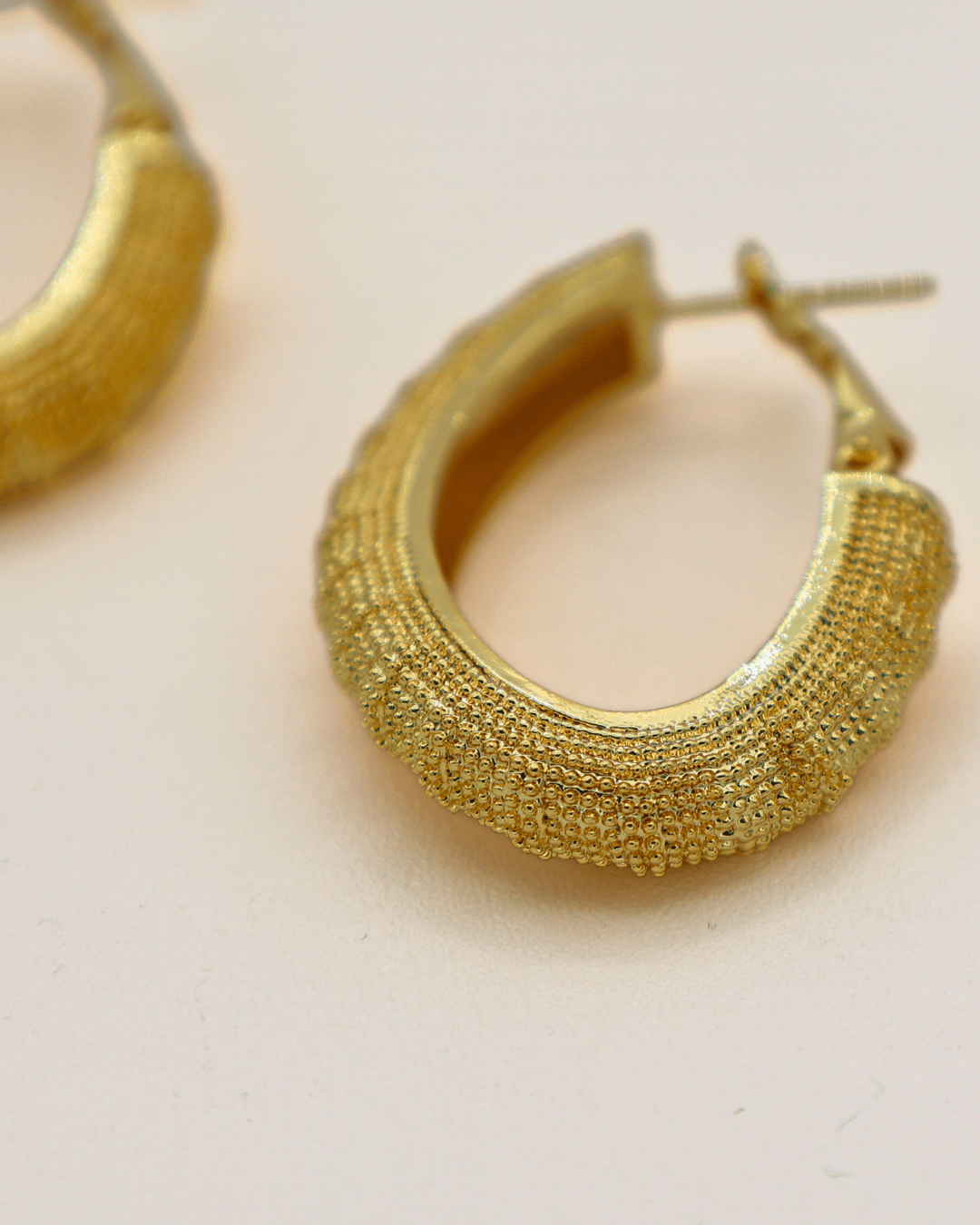Textured Crest Hoops - SMOLL republic