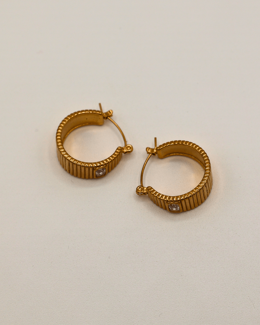 Textured Hoop Earrings - SMOLL republic