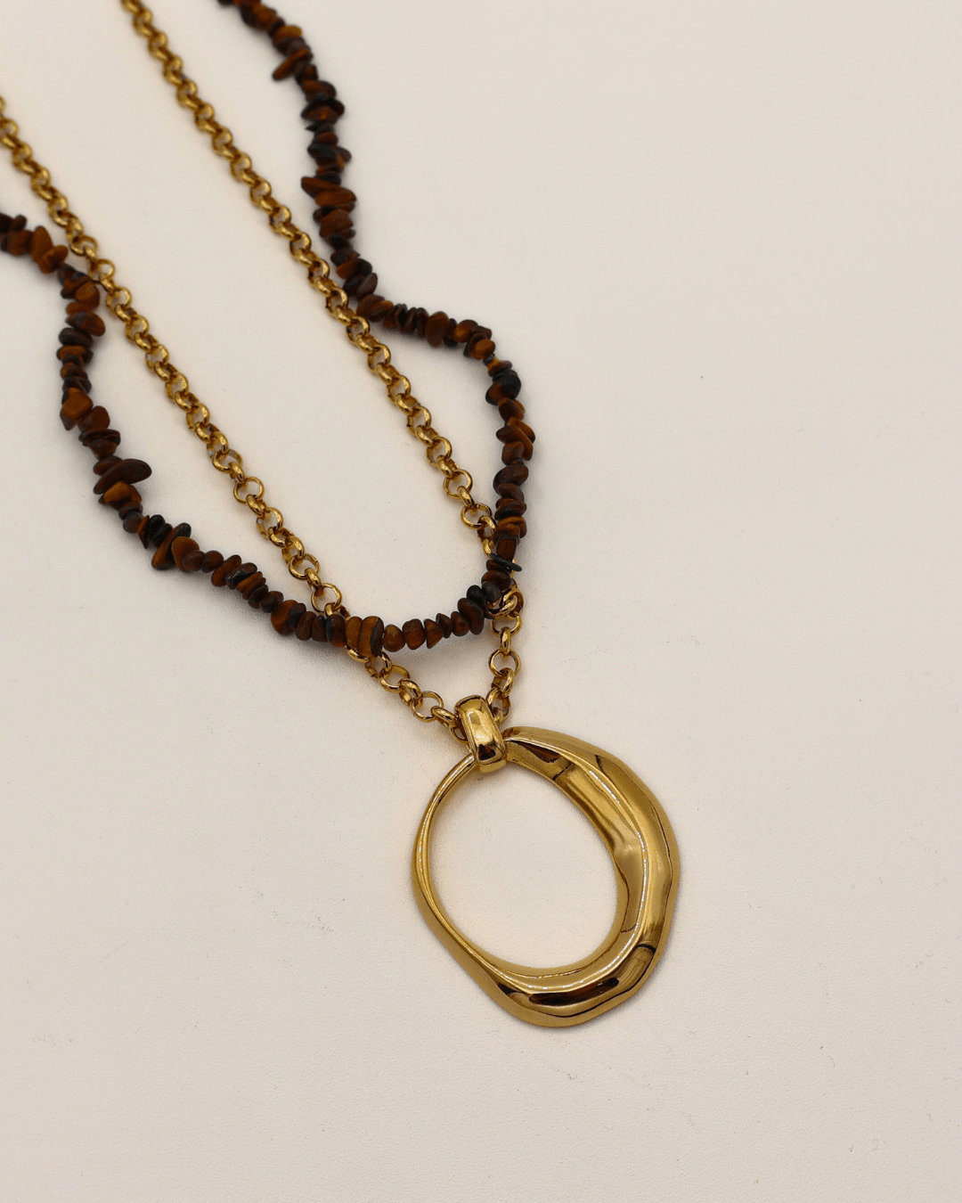 Tiger Orbit Duo Necklace - SMOLL republic